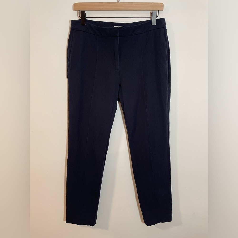 J. Jill Pants Navy Blue Premium Bi-Stretch Slimming Ankle Length Pants Size 10